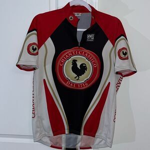 The BIG C$&K Chicken Mens Italy Made CHIANTI CLASSICO Racing Cycling Bike Jersey